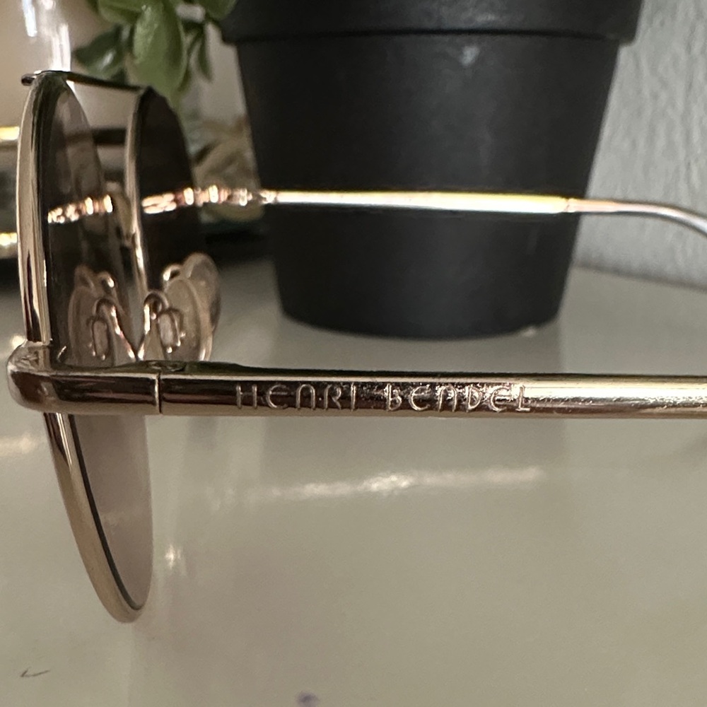 Henri Bendel Gold Aviator Glasses